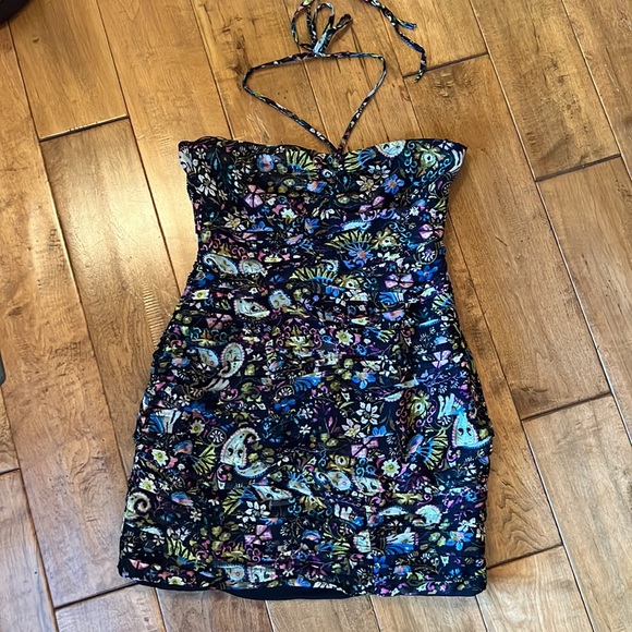 ZARA Ruched Mini Dress - Picture 8 of 10